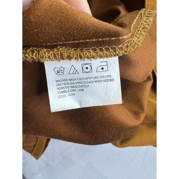 Vintage Wrangler Western Snap Shirt. Size XL Faux Suede Rust - Picture 4 of 15